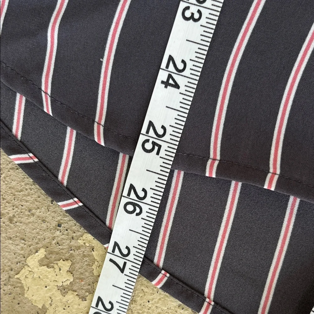 Like new Maurices gray and Pink Striped Blouse - Picture 9 of 11